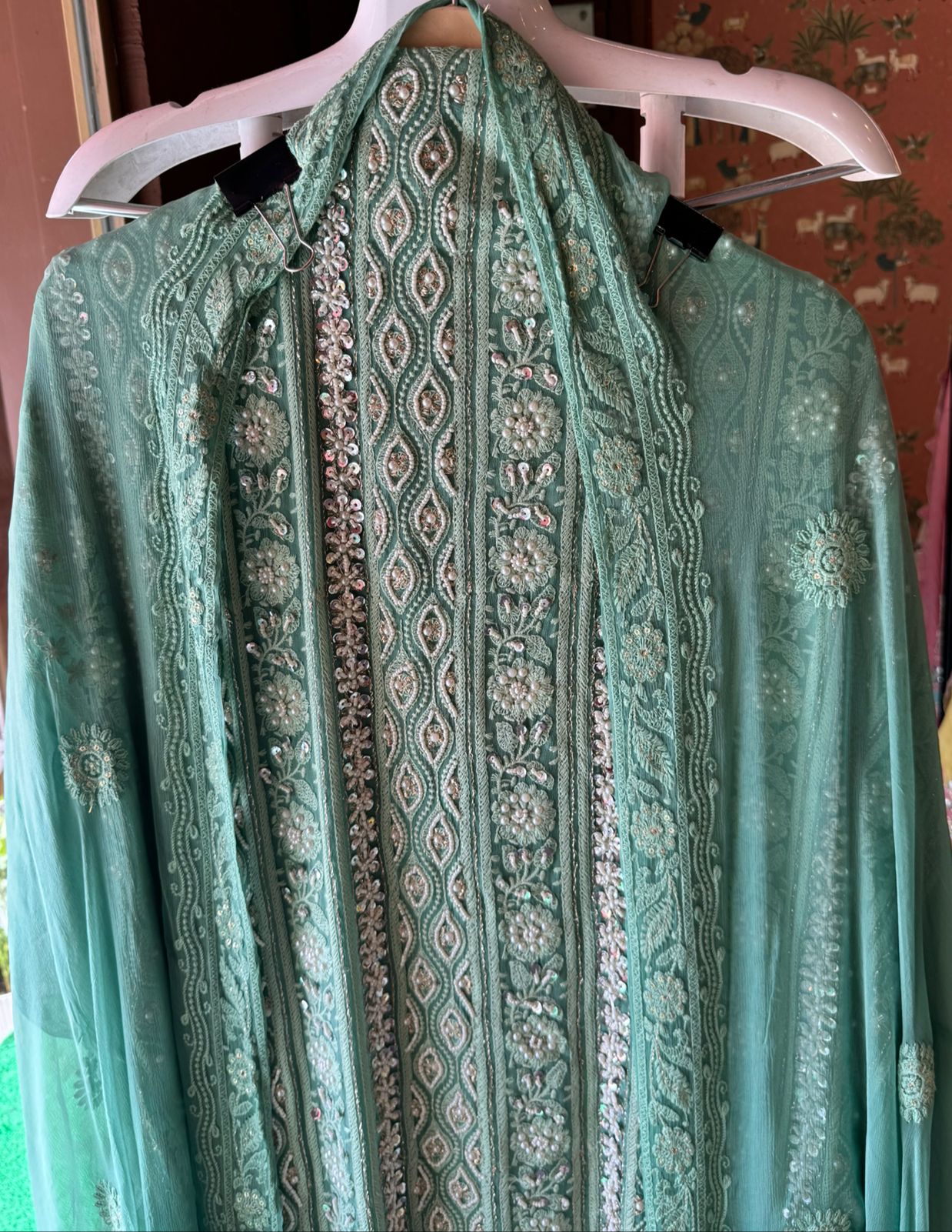 Pure Georgette Suits with Handwork done